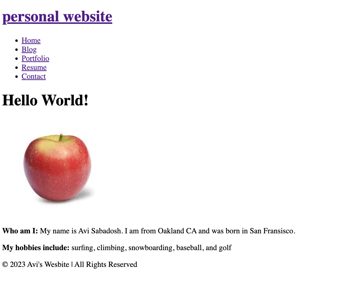 Image of Website